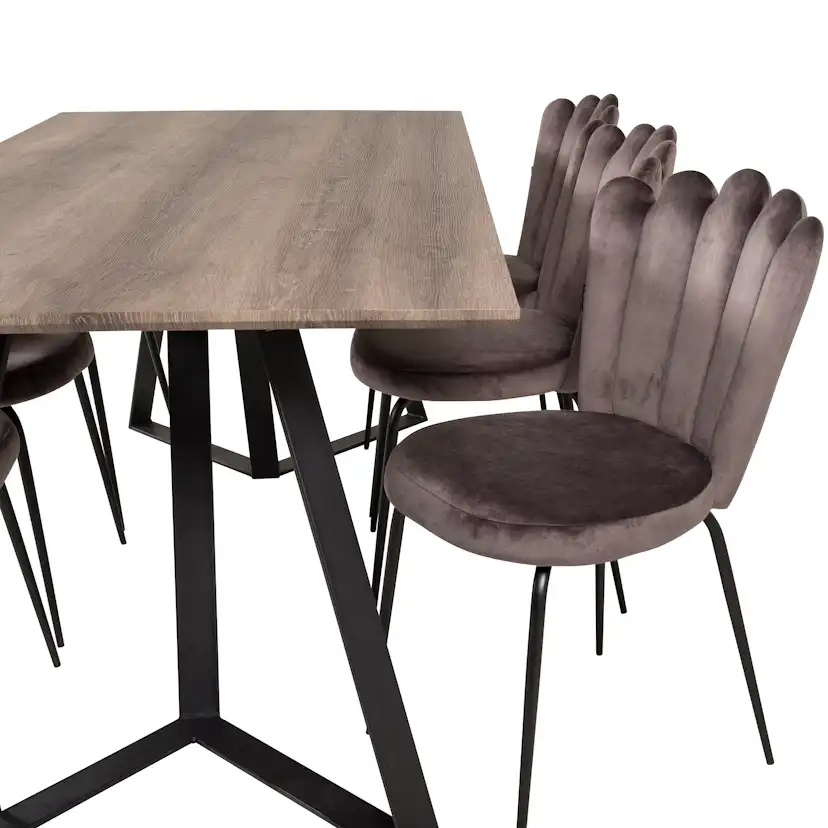 Matgrupp furniture/fashion Madde med 6 Limhamn Light Stolar
