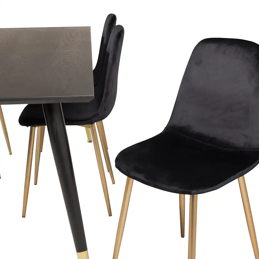 Matgrupp Venture Home Disa med 6 Pobbie Stolar Sammet