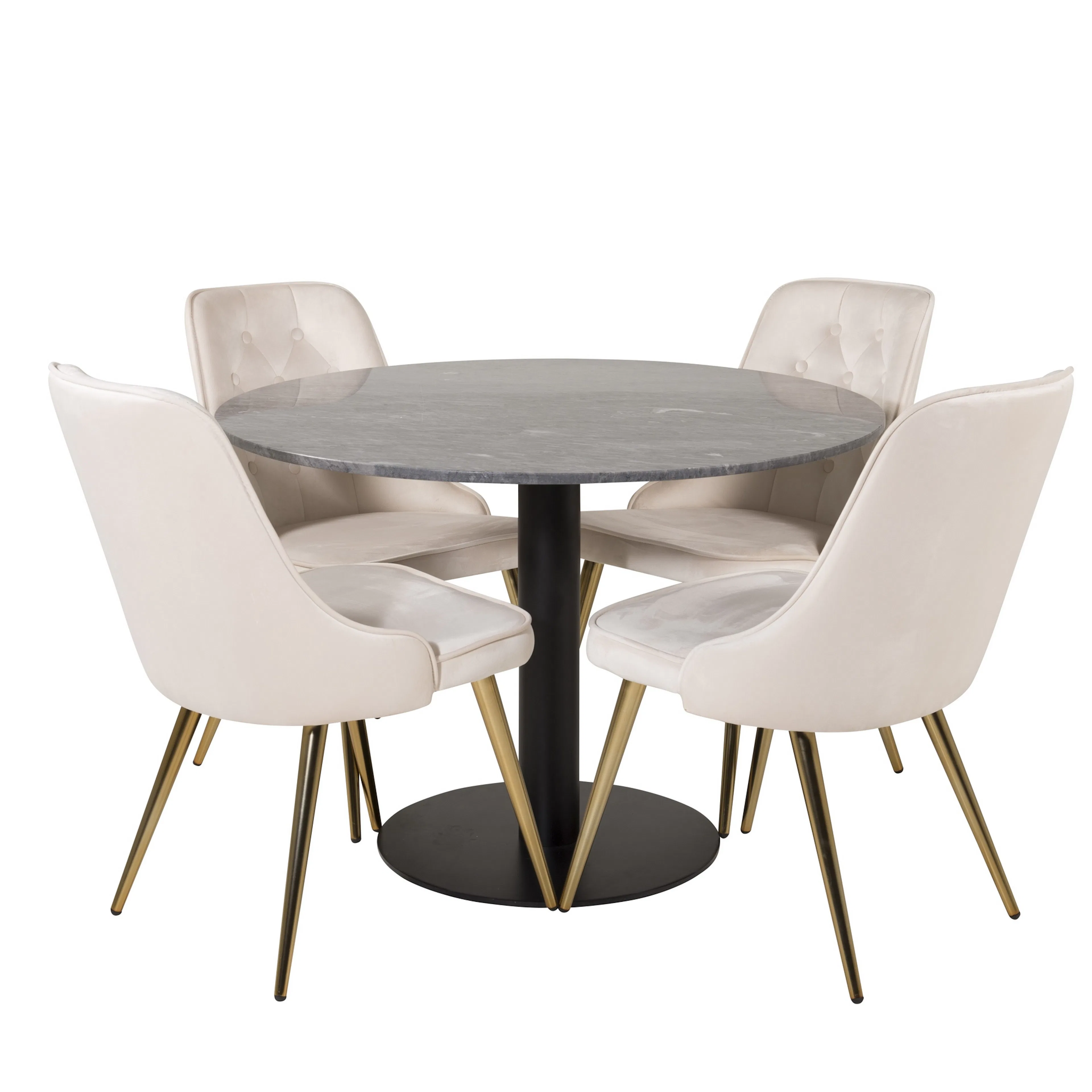 Svart/Beige/Mässing