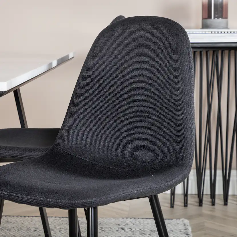 Matgrupp Venture Home Estelle 140 med 4 Pobbie Stolar PolyEstelletyg