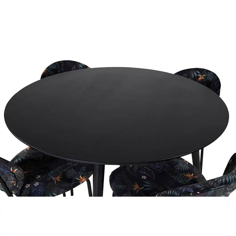 Matgrupp Venture Home Disa Rund med 4 Valor Stolar