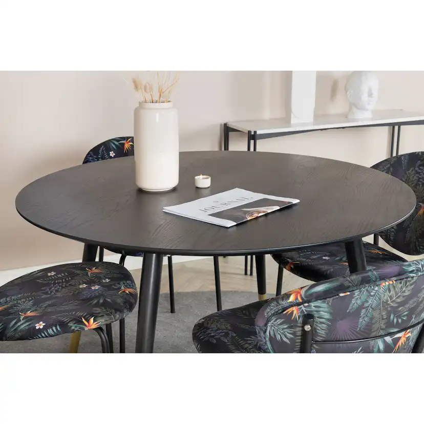 Matgrupp Venture Home Disa Rund med 4 Valor Stolar