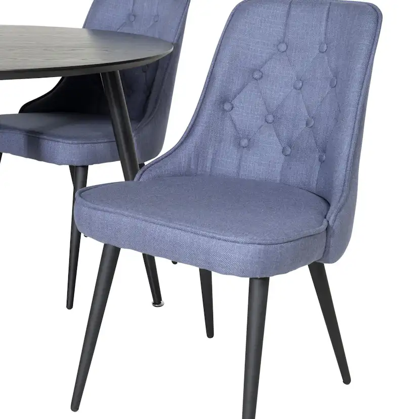 Matgrupp Venture Home Disa Rund med 4 Vera Stolar Polyestertyg