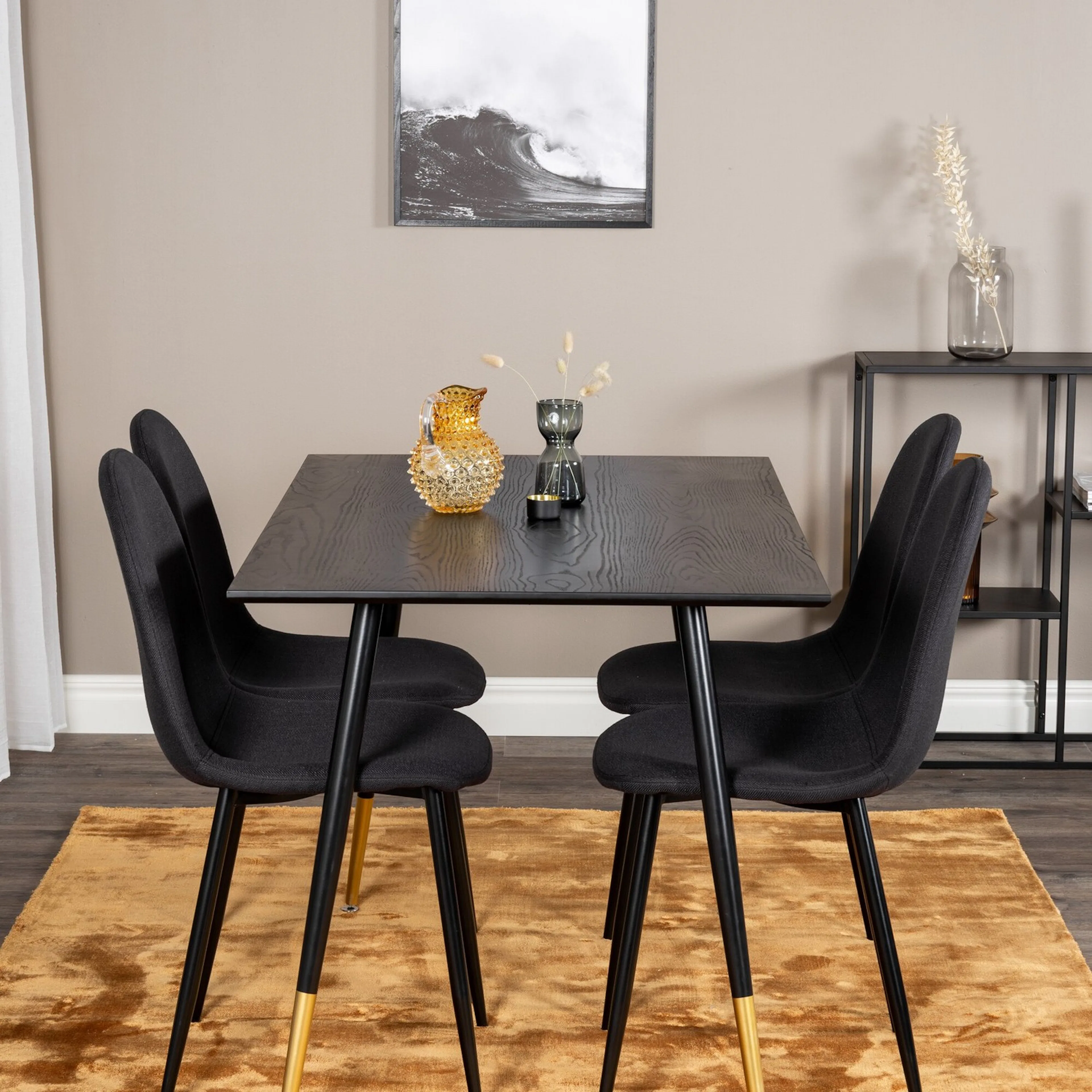 Svart/Mässing/Svart