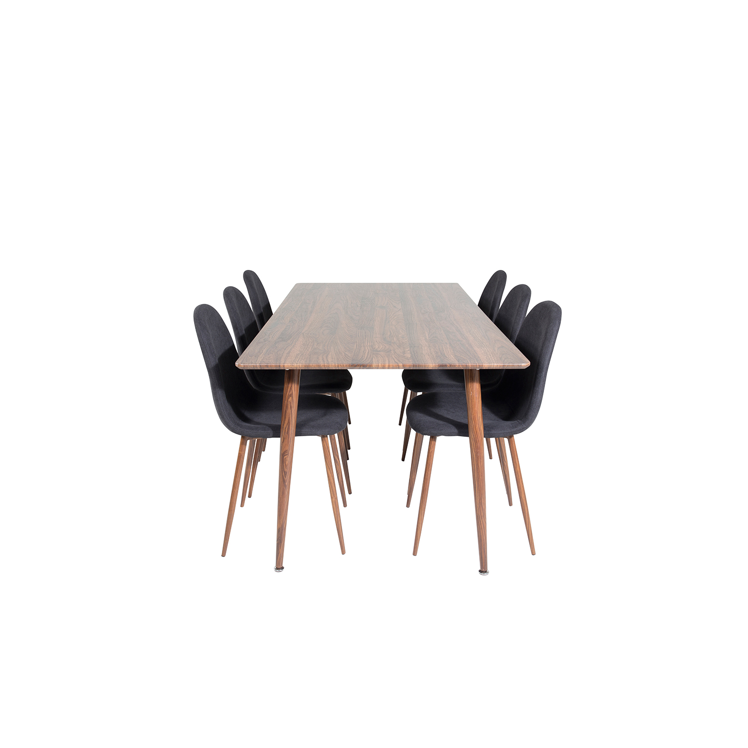 Matgrupp Venture Home Pobbie 180 med 6 Stolar Polyestertyg