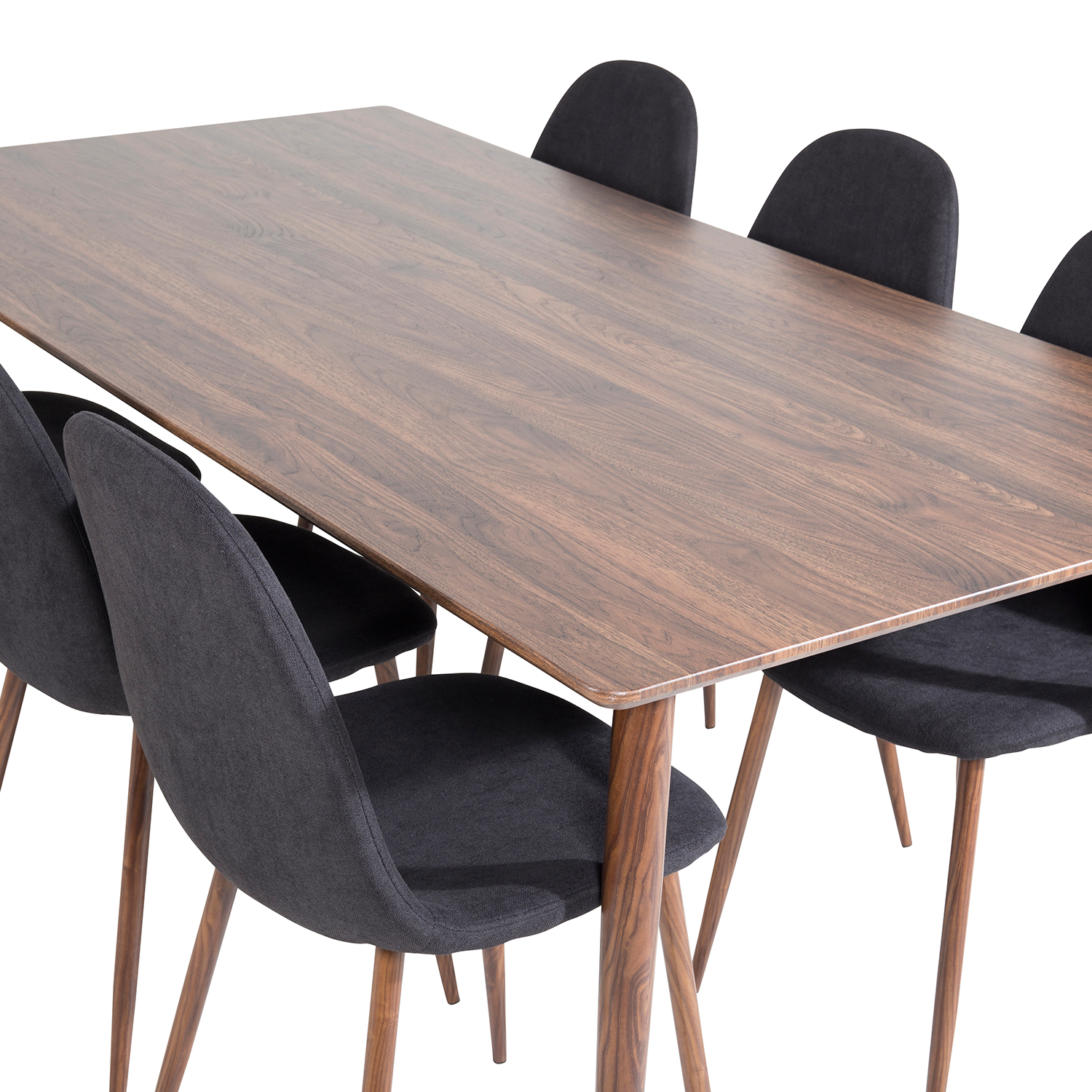 Matgrupp Venture Home Pobbie 180 med 6 Stolar Polyestertyg