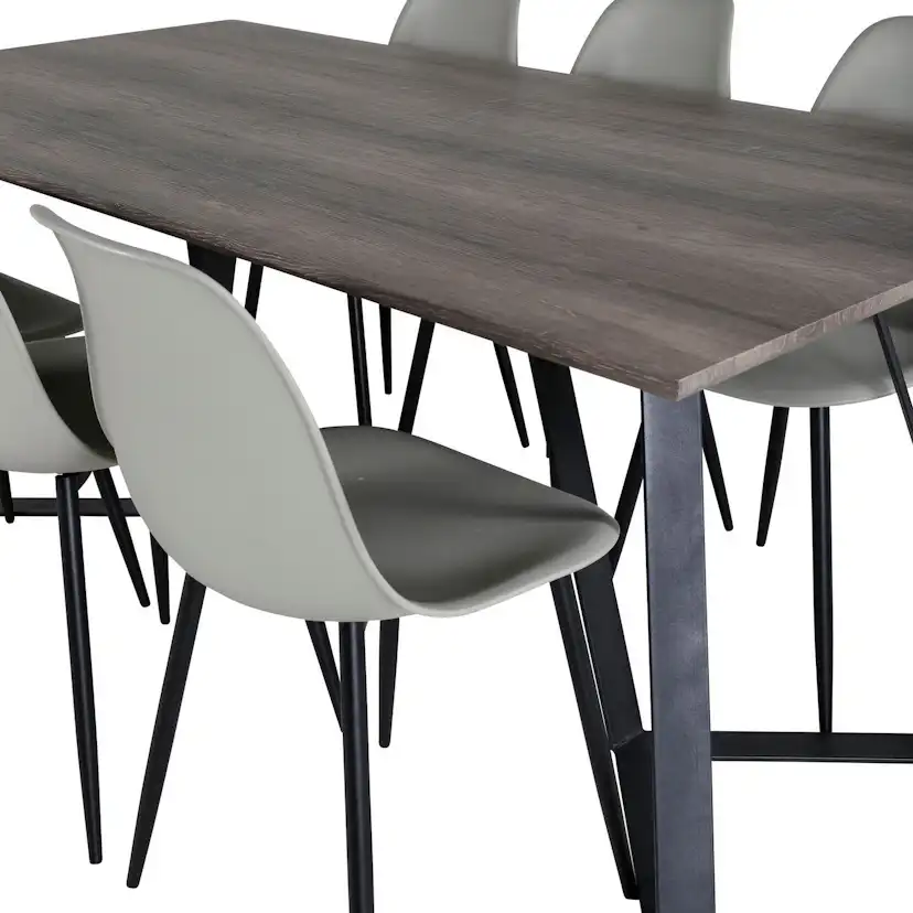 Matgrupp Venture Home Madde med 6 Pop Stolar