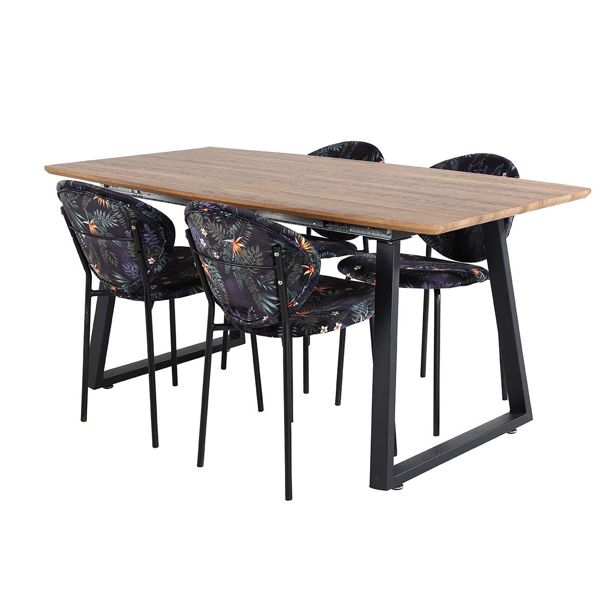 Matgrupp Venture Home Ina med 4 Valor Stolar Polyestertyg