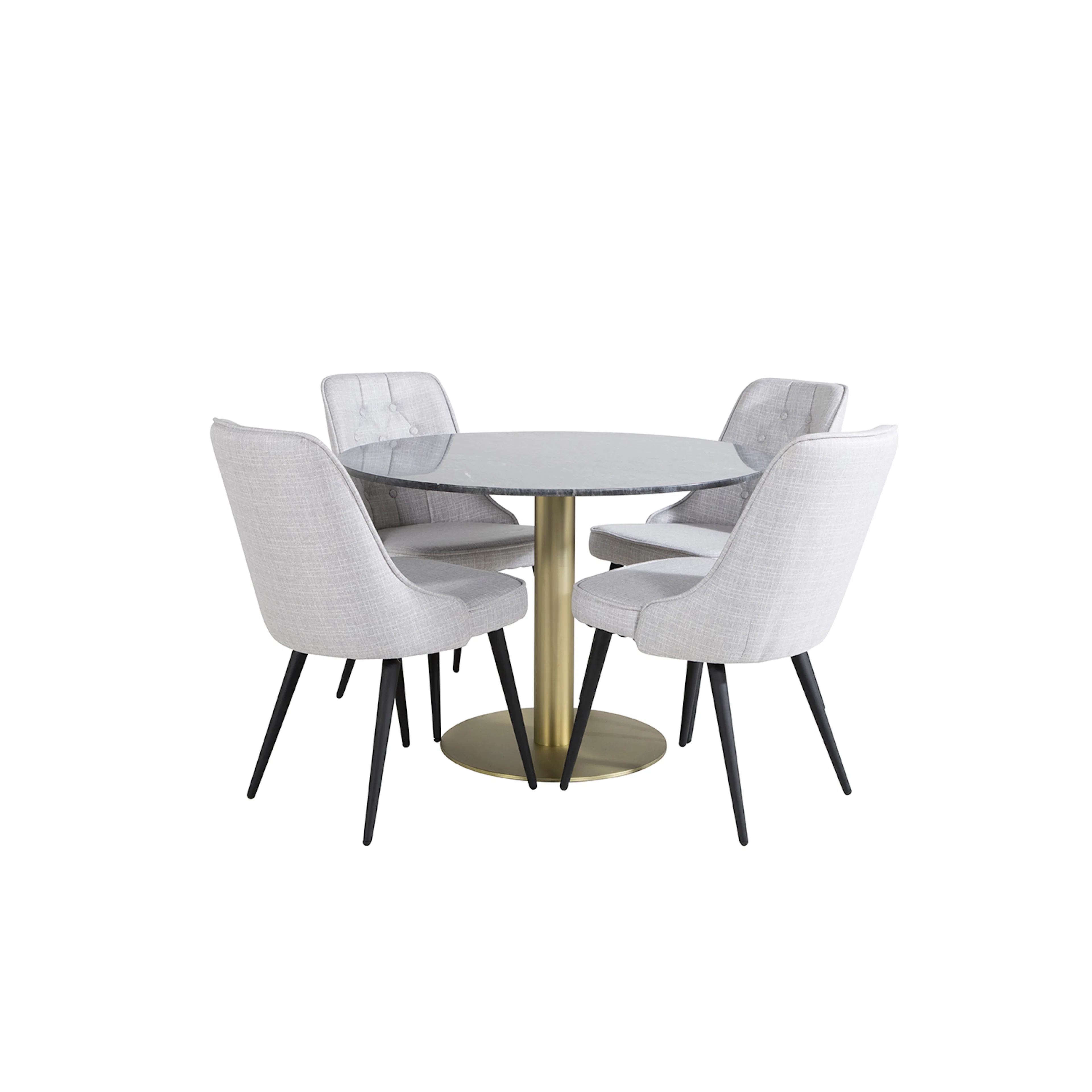 Svart/Mässing/Ljusgrå