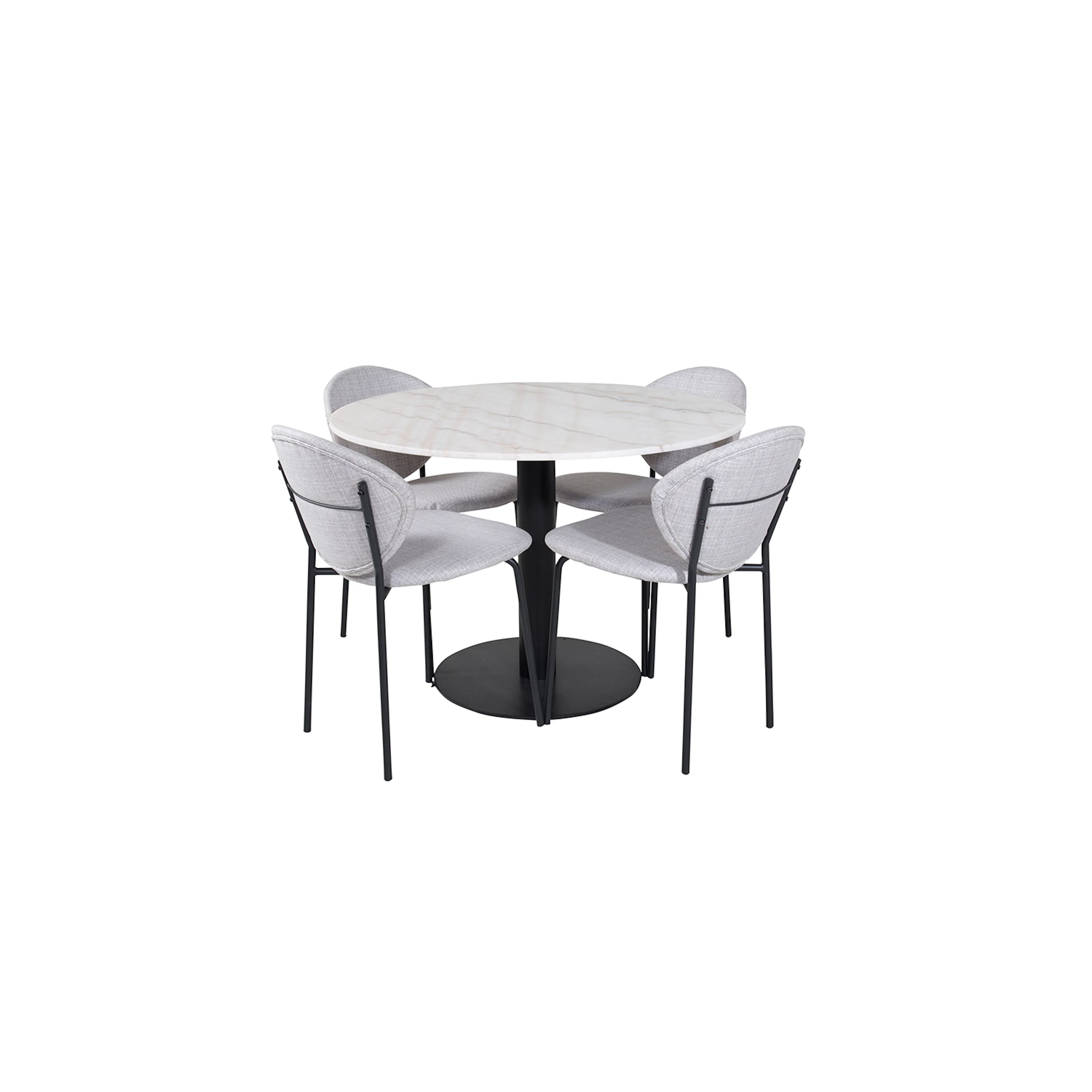 Matgrupp Venture Home Estelle med 4 Valor Stolar PolyEstelletyg