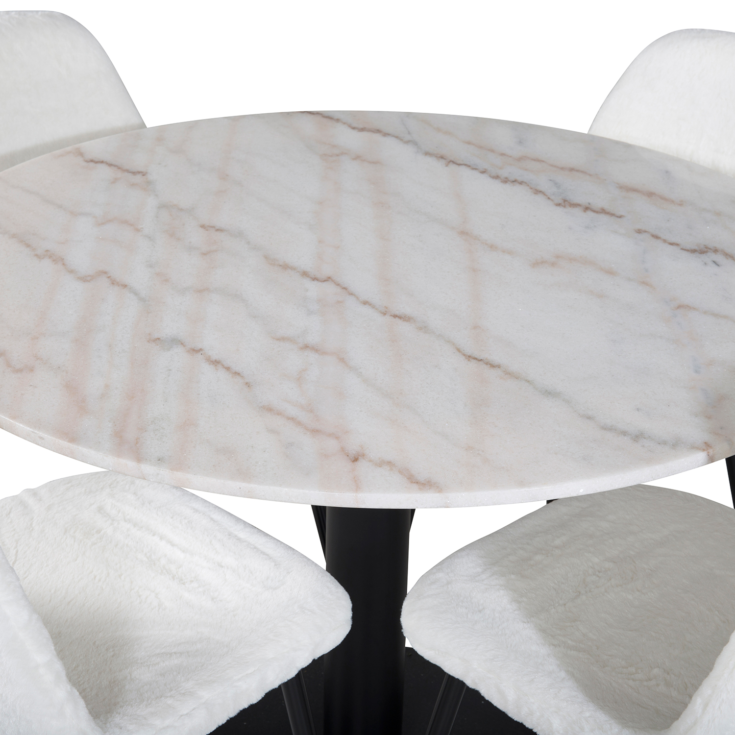 Matgrupp Venture Home Estelle med 4 Pooya Stolar PolyEstelletyg