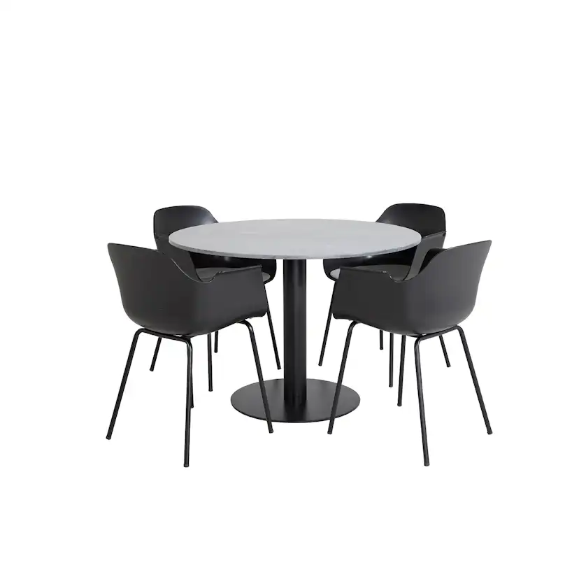 Matgrupp Venture Home Estelle med 4 Colombine Stolar