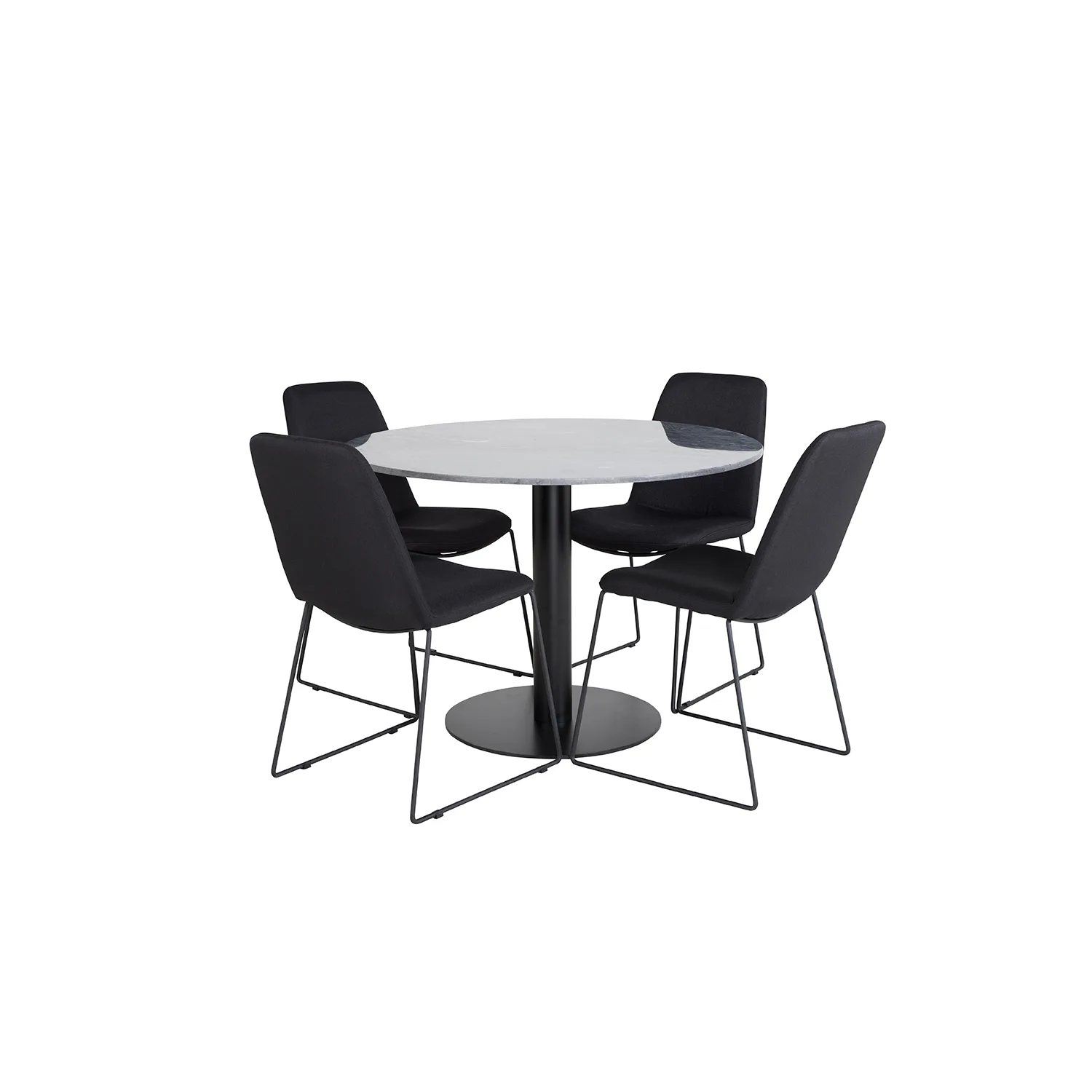 Matgrupp Venture Home Estelle med 4 Muscot Stolar PolyEstelletyg