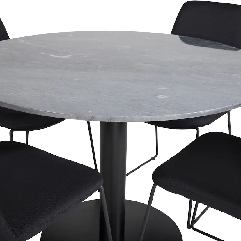 Matgrupp Venture Home Estelle med 4 Muscot Stolar PolyEstelletyg