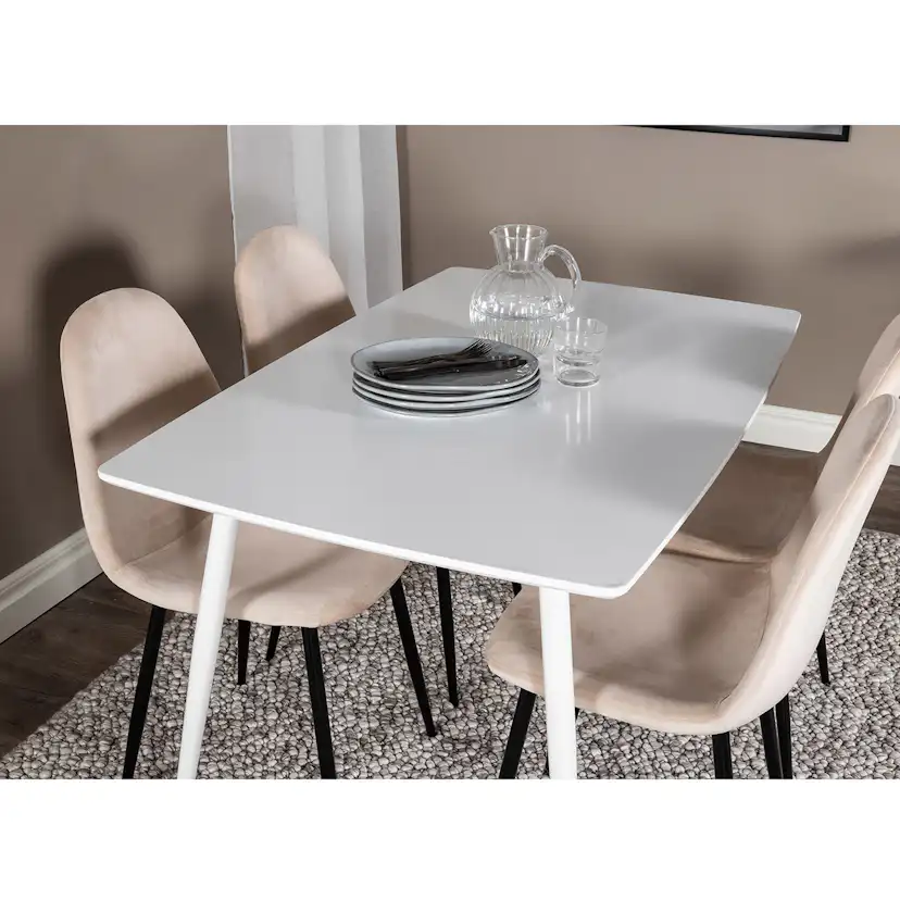 Matgrupp Venture Home Pobbie med 4 Pobbie Stolar Sammet