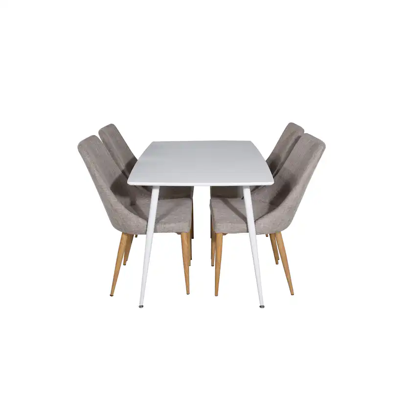 Matgrupp Venture Home Pobbie med 4 Laura Stolar Vit