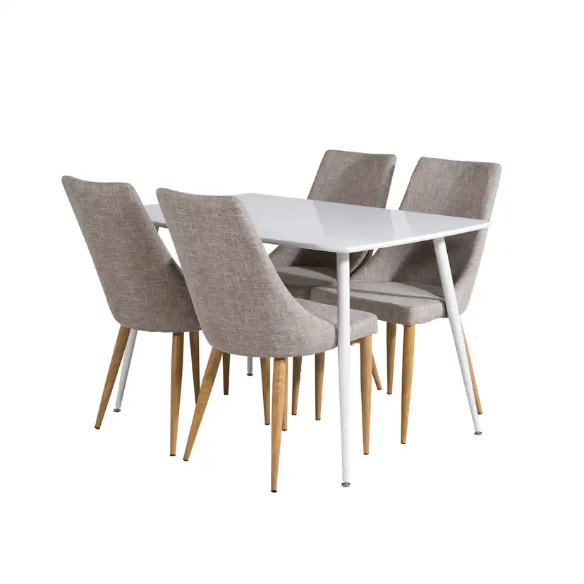 Matgrupp Venture Home Pobbie med 4 Laura Stolar Vit