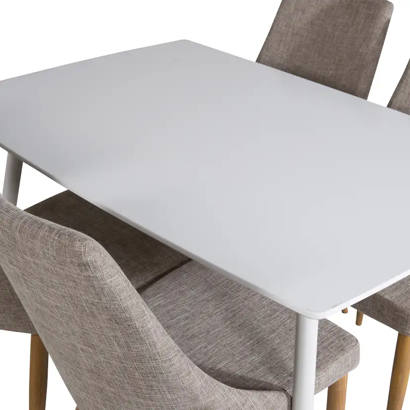 Matgrupp Venture Home Pobbie med 4 Laura Stolar Vit