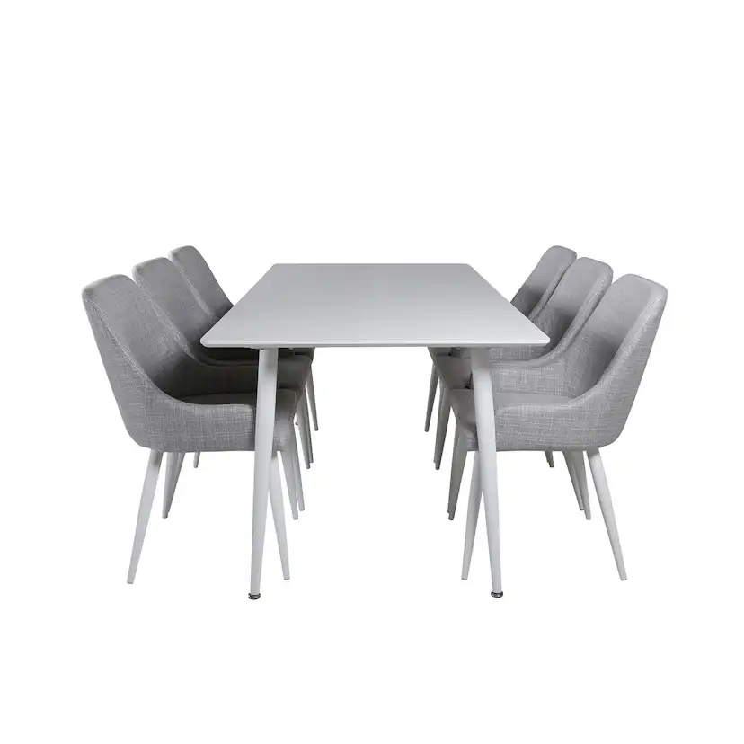 Matgrupp Venture Home Polar med 6 Plaza stolar