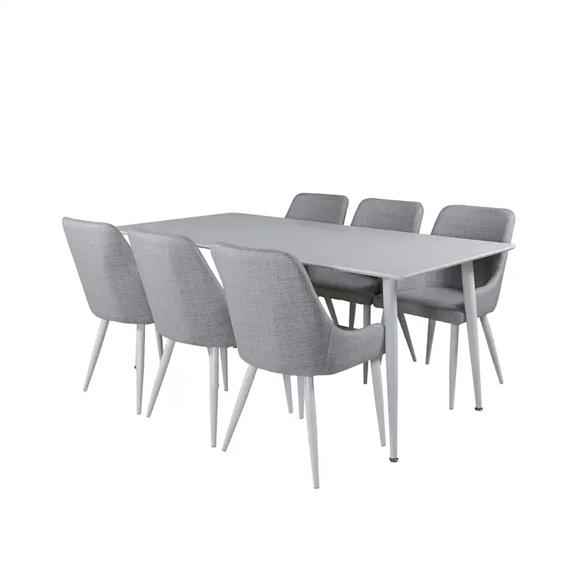 Matgrupp Venture Home Polar med 6 Plaza stolar