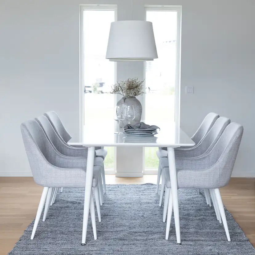 Matgrupp Venture Home Polar med 6 Plaza stolar