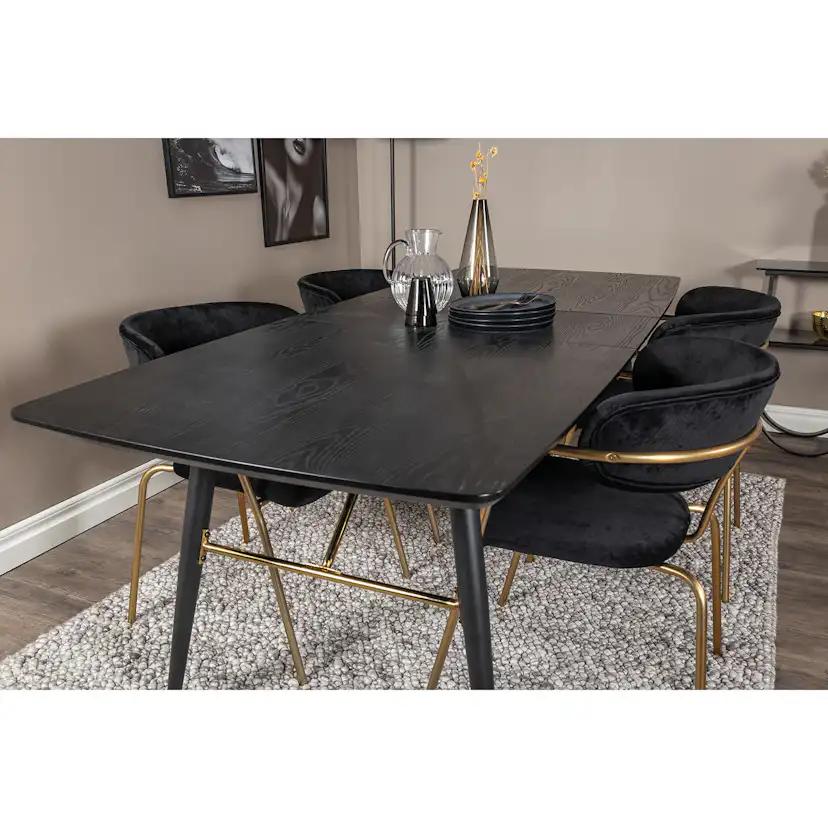 Matgrupp Venture Home Gold med 4 Arrow stolar