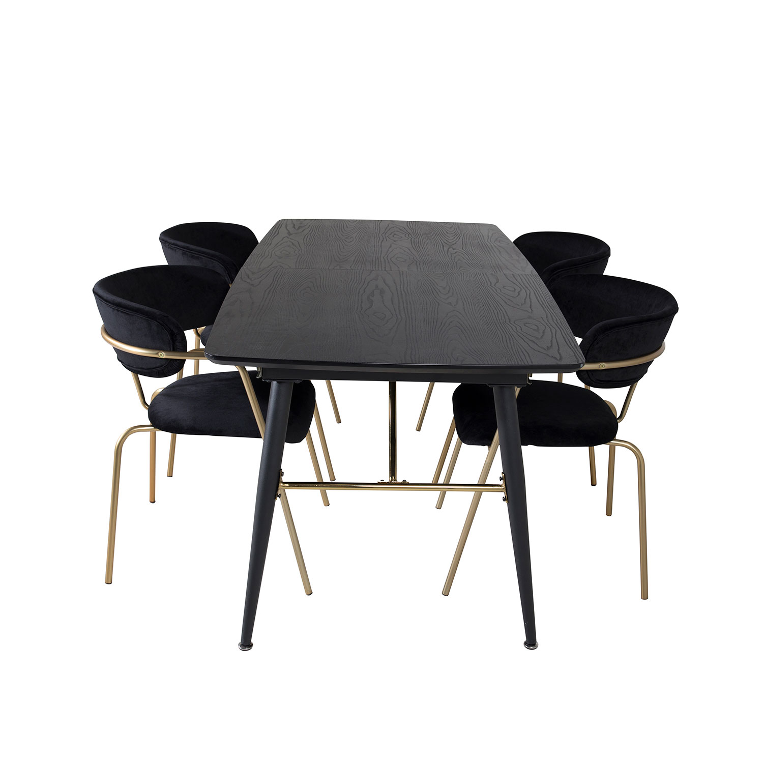 Matgrupp Venture Home Gold med 4 Arrow stolar