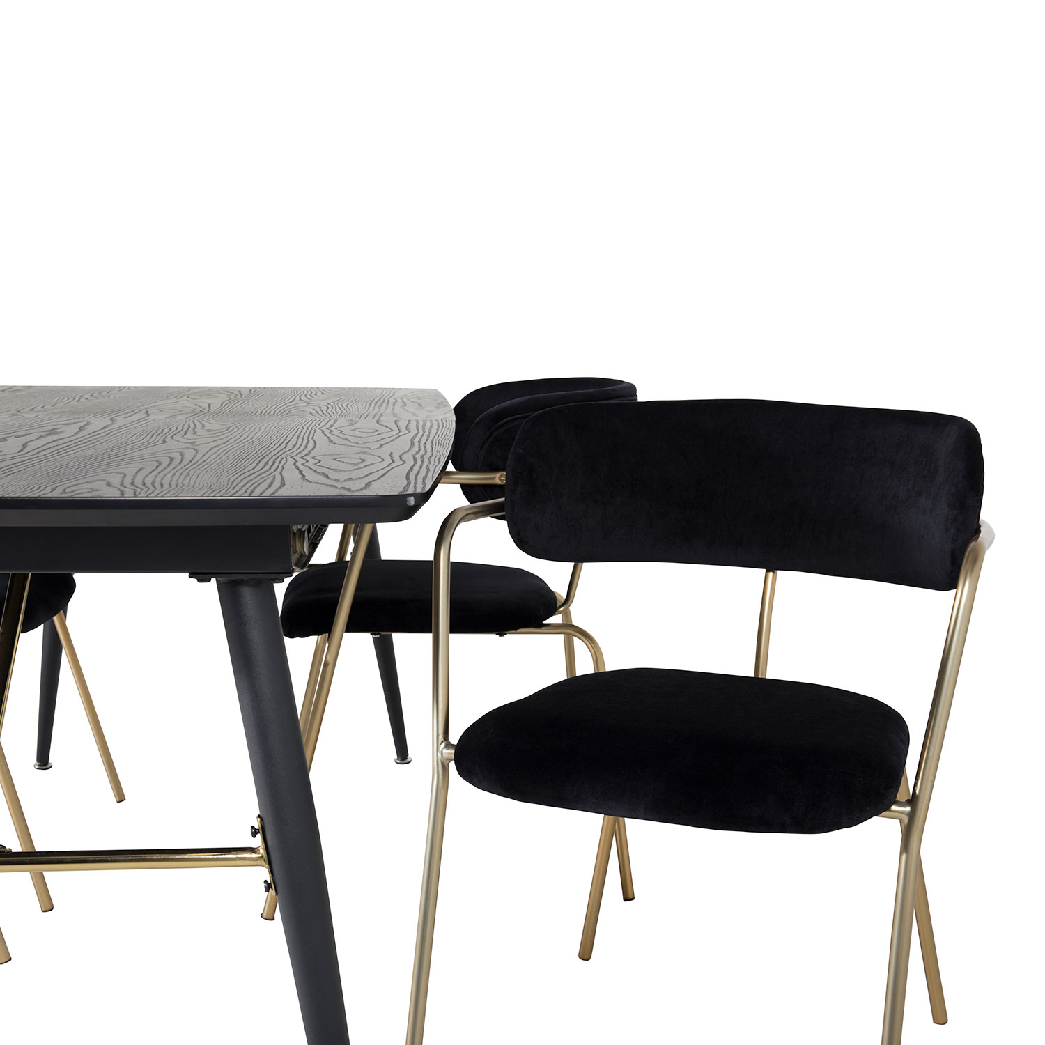 Matgrupp Venture Home Gold med 4 Arrow stolar