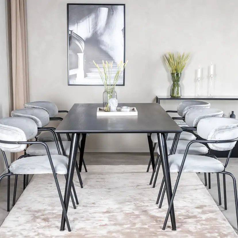 Matgrupp Venture Home Dipp med 6 Arrow stolar