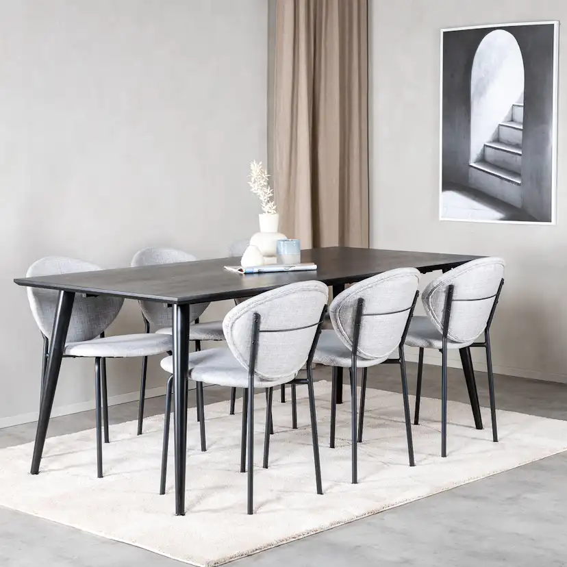 Matgrupp Venture Home Dipp med 6 Vault stolar