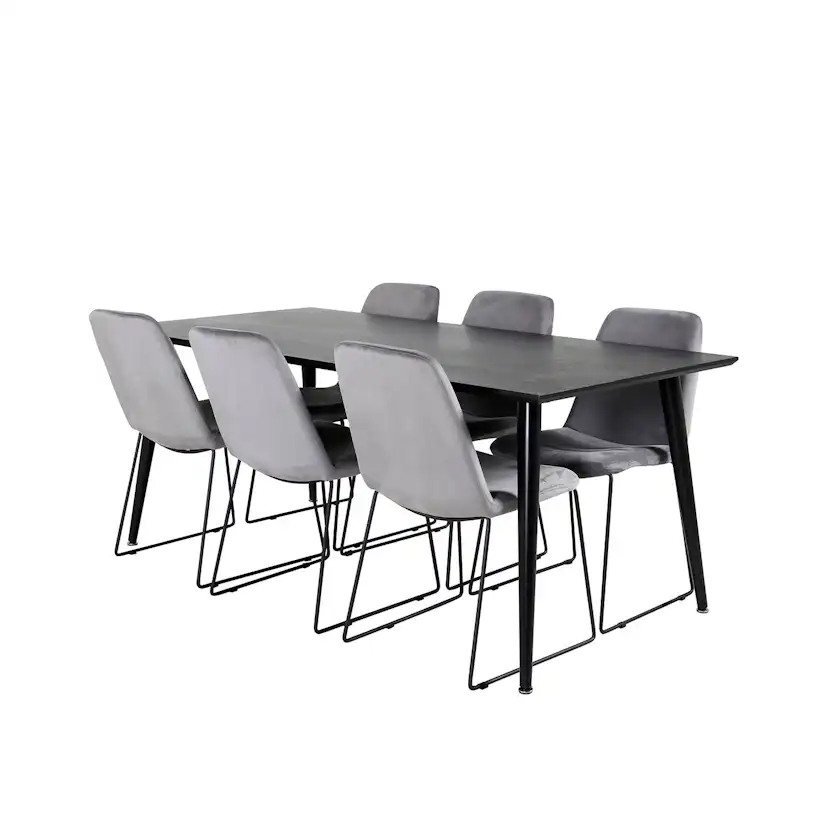 Matgrupp Venture Home Dipp med 6 Muce stolar