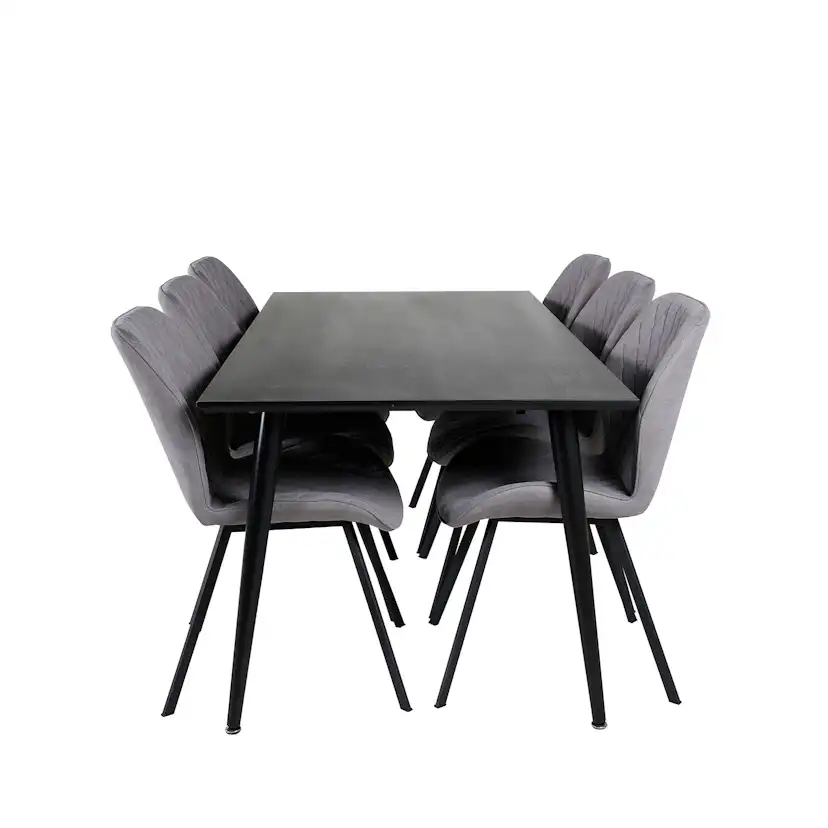 Matgrupp Venture Home Dipp med 6 Gemma stolar