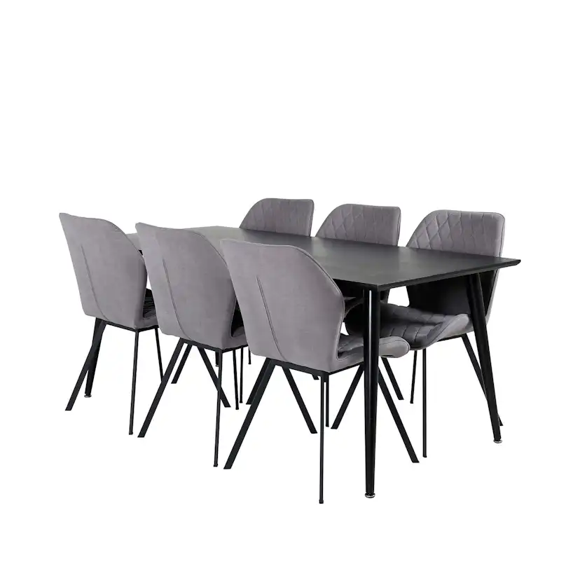 Matgrupp Venture Home Dipp med 6 Gemma stolar