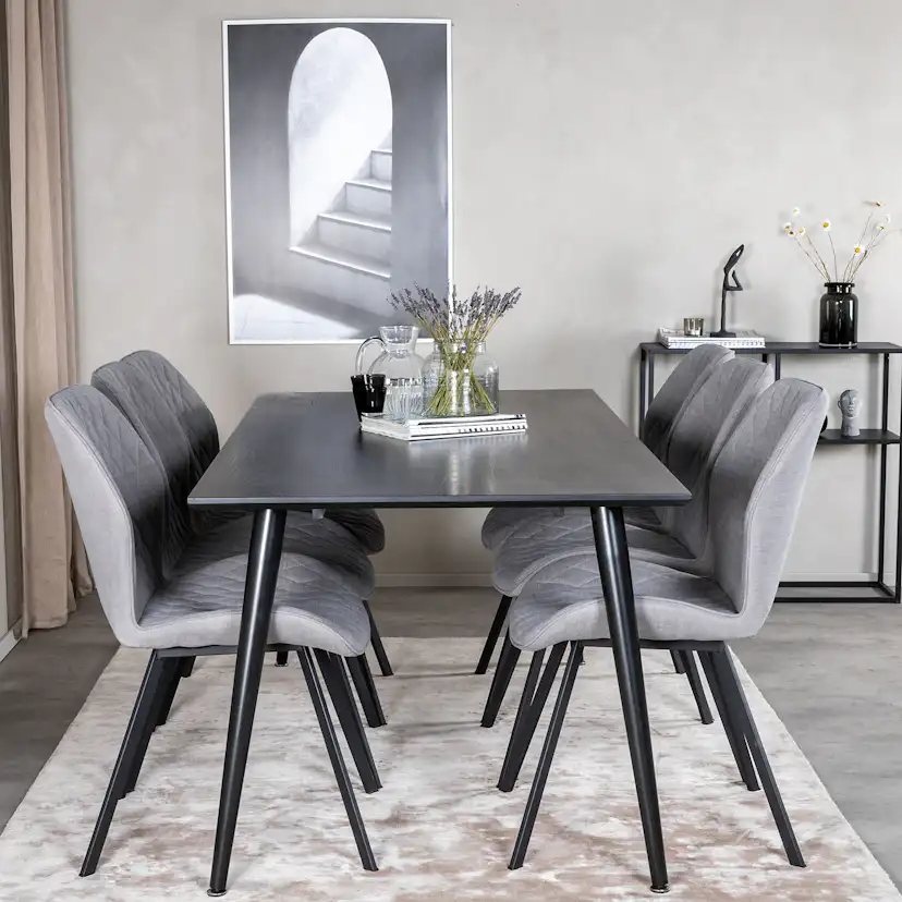 Matgrupp Venture Home Dipp med 6 Gemma stolar