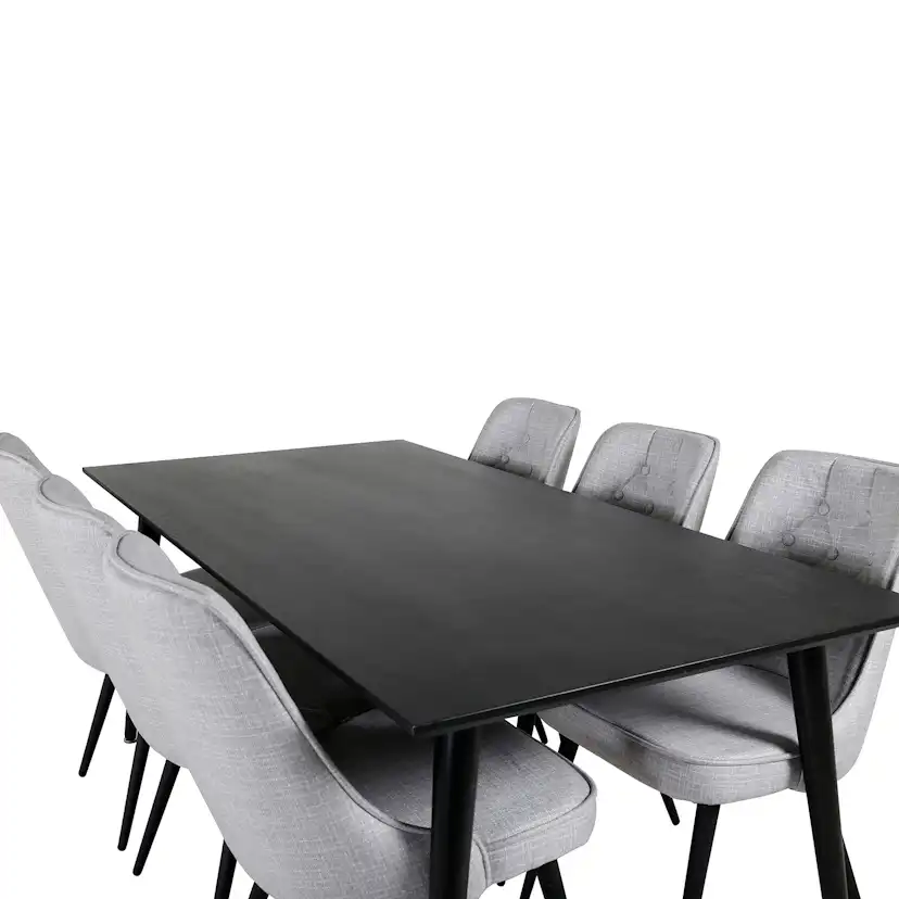 Matgrupp Venture Home Dipp med 6 Velvet Deluxe stolar