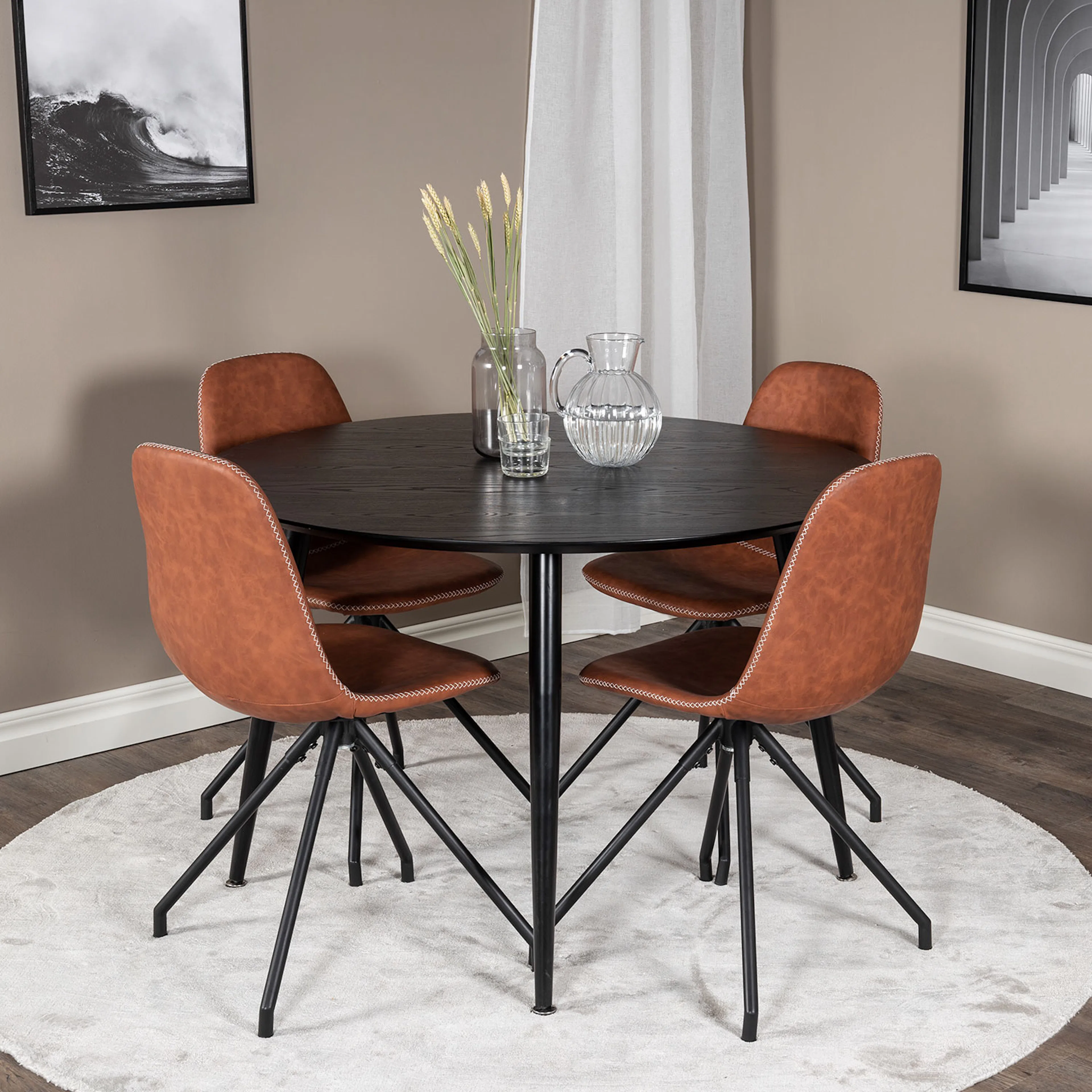 Matgrupp Venture Home Dipp med 4 Polar Spin stolar