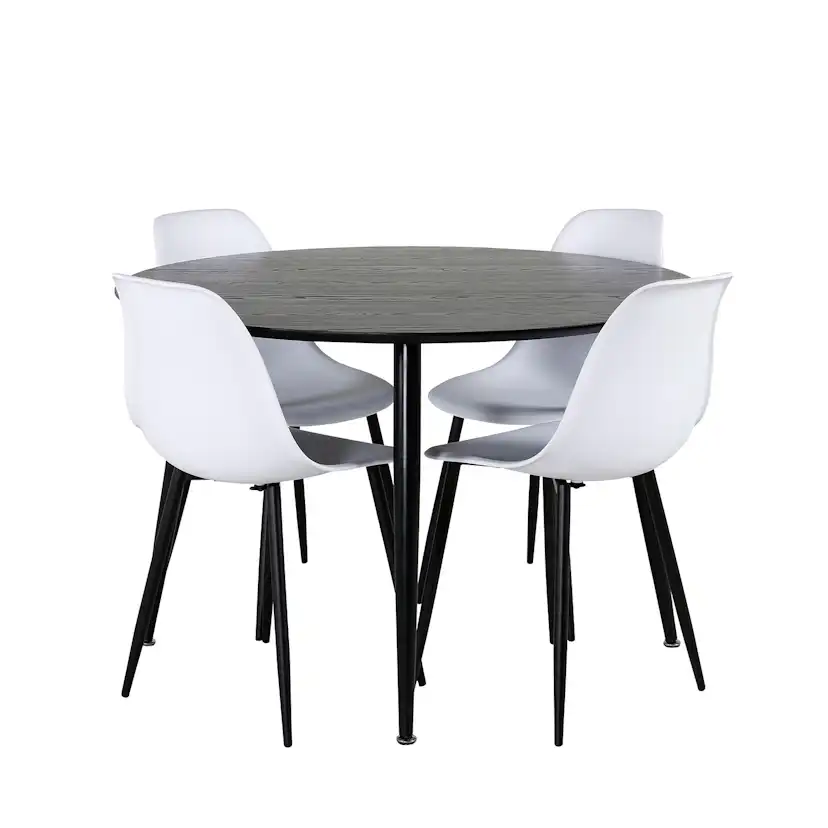 Matgrupp Venture Home Dipp med 4 Polar Plastic stolar