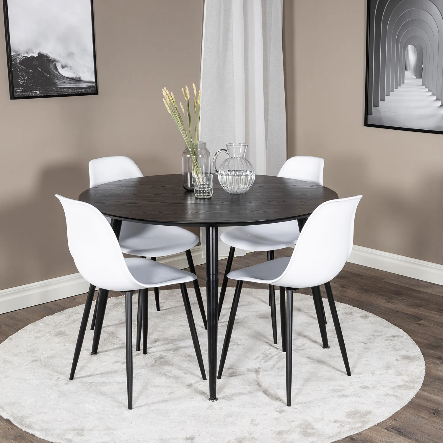 Matgrupp Venture Home Dipp med 4 Polar Plastic stolar