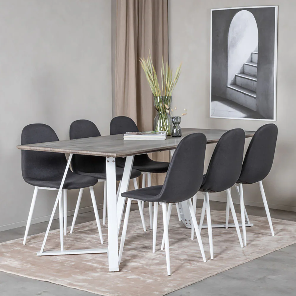 Matgrupp Venture Home Marina med 6 Polar stolar