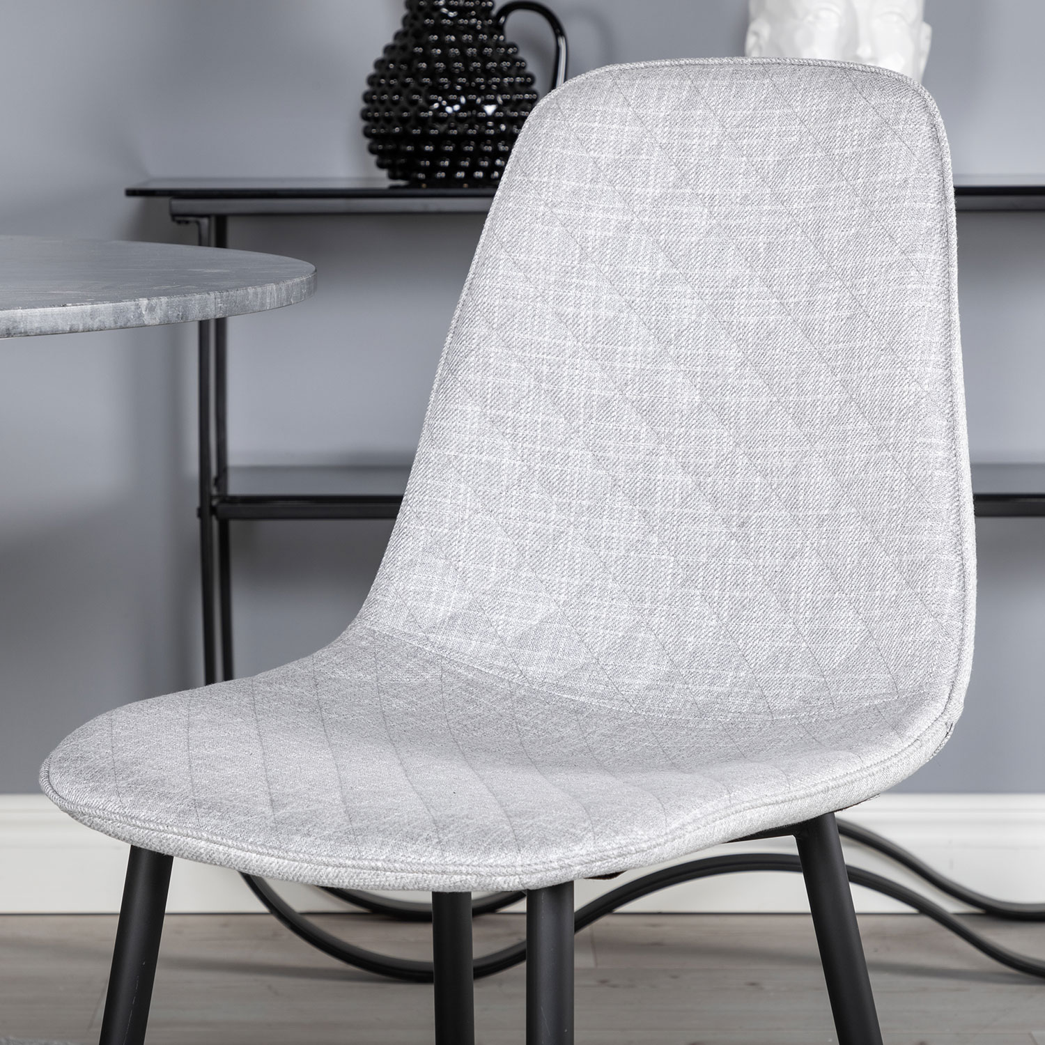 Matgrupp Venture Home Estelle med 4 Polar Diamond stolar