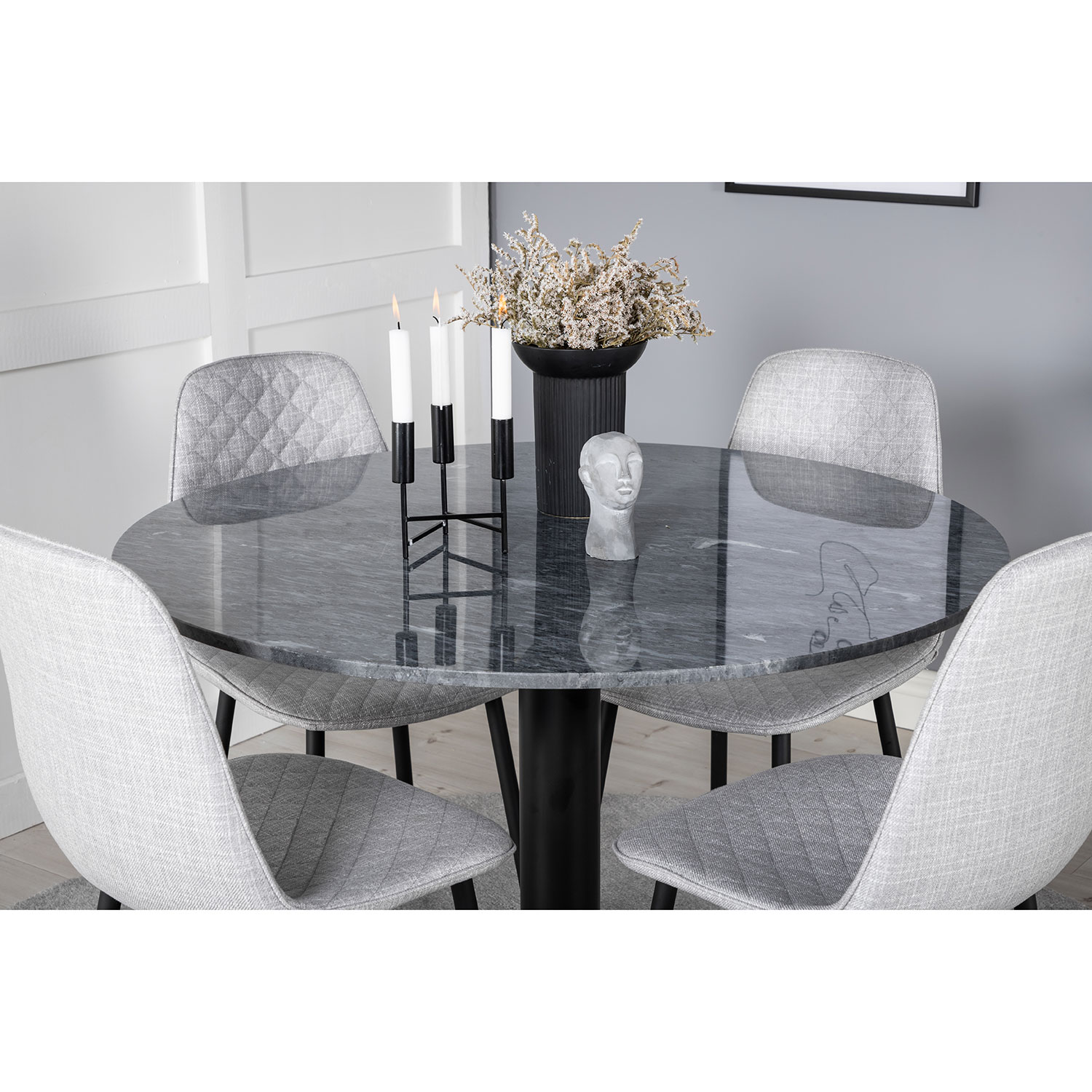 Matgrupp Venture Home Estelle med 4 Polar Diamond stolar