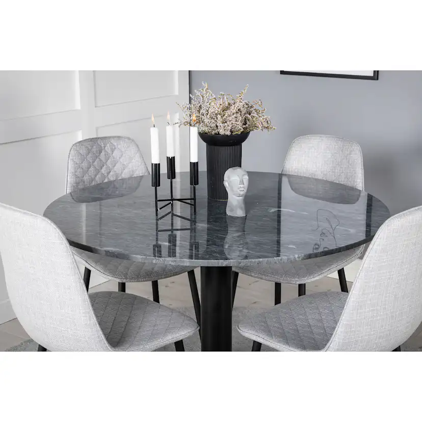 Matgrupp Venture Home Estelle med 4 Polar Diamond stolar