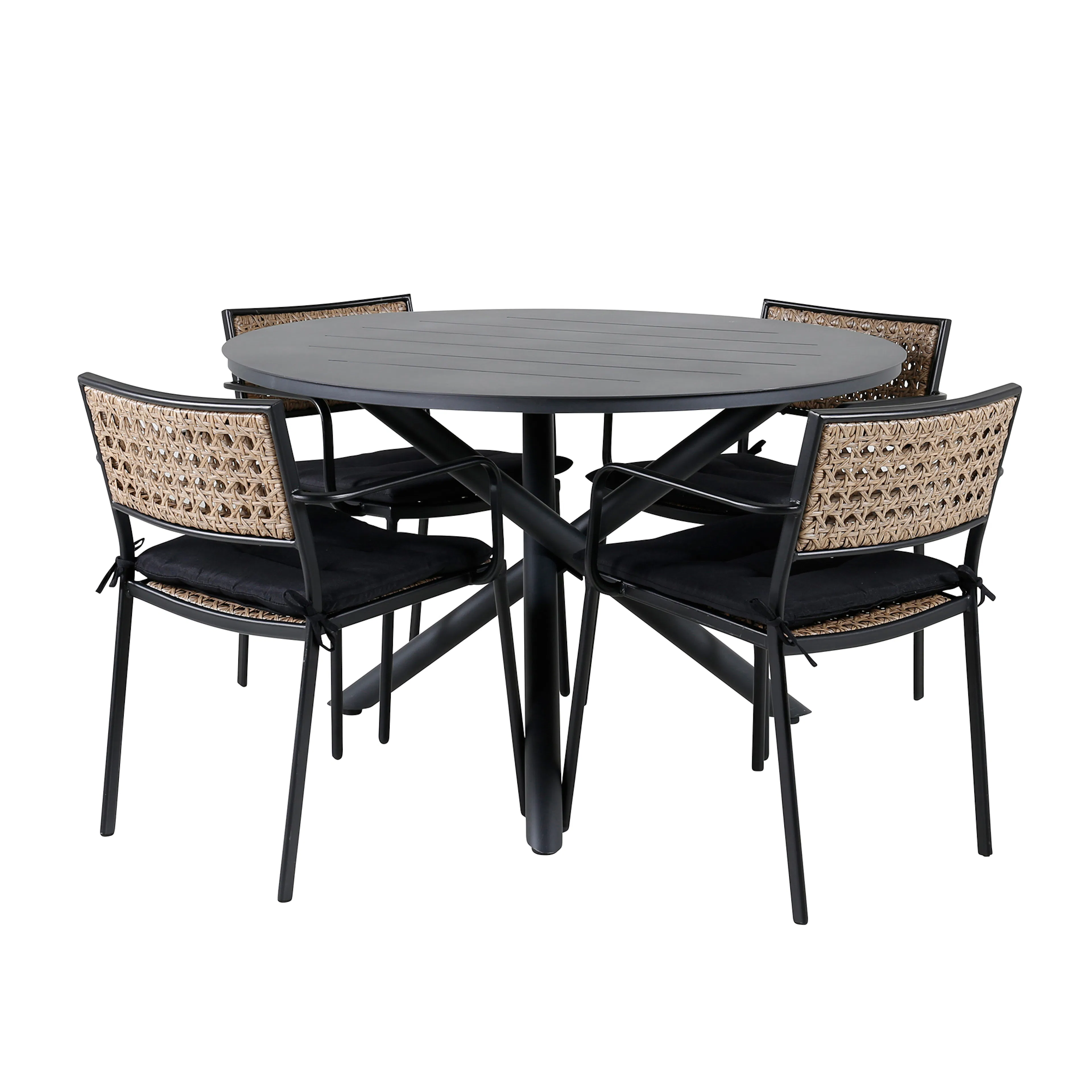 Matgrupp Venture Home Ande med 4 Pug Matstolar