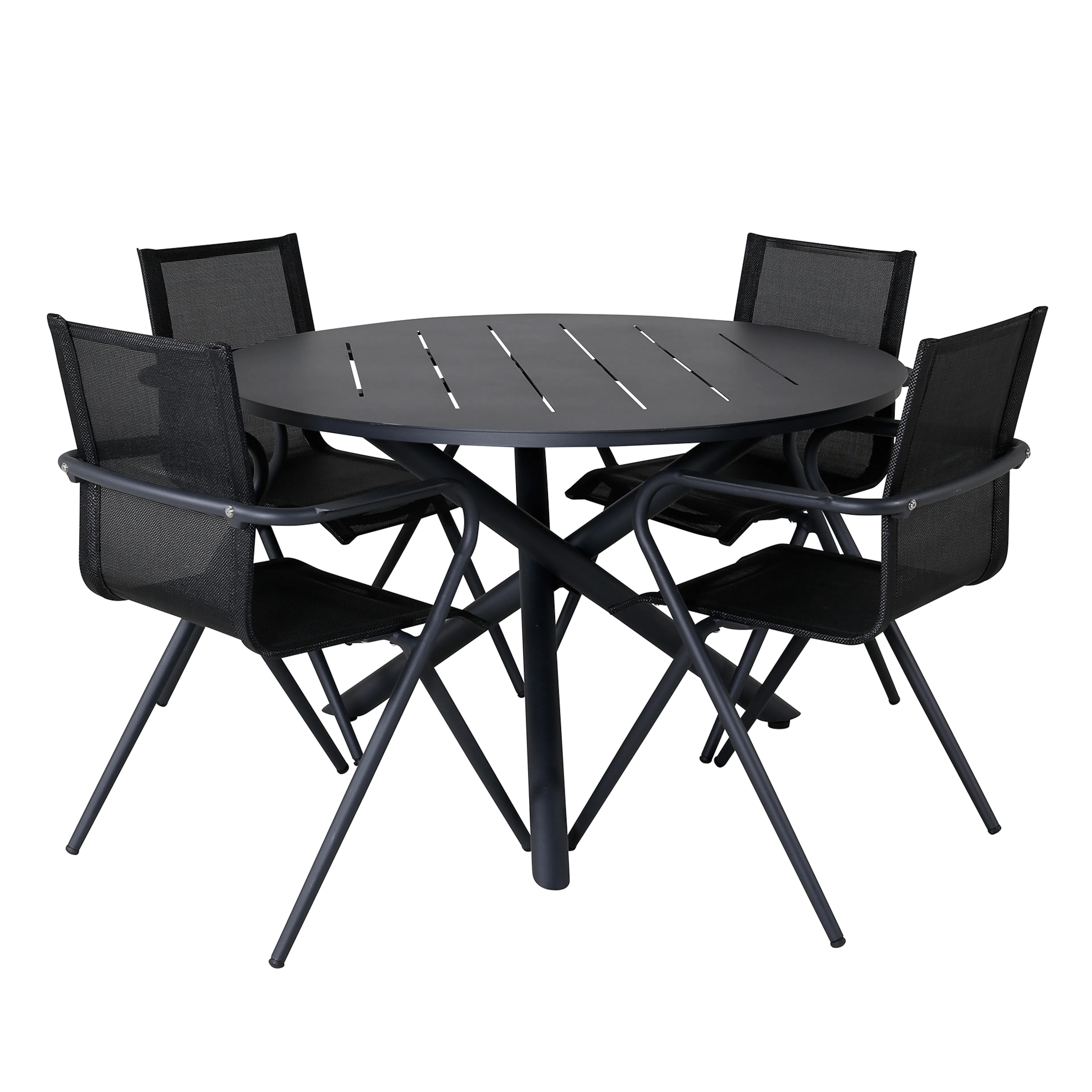 Matgrupp Venture Home Ande med 4 Sally Matstolar