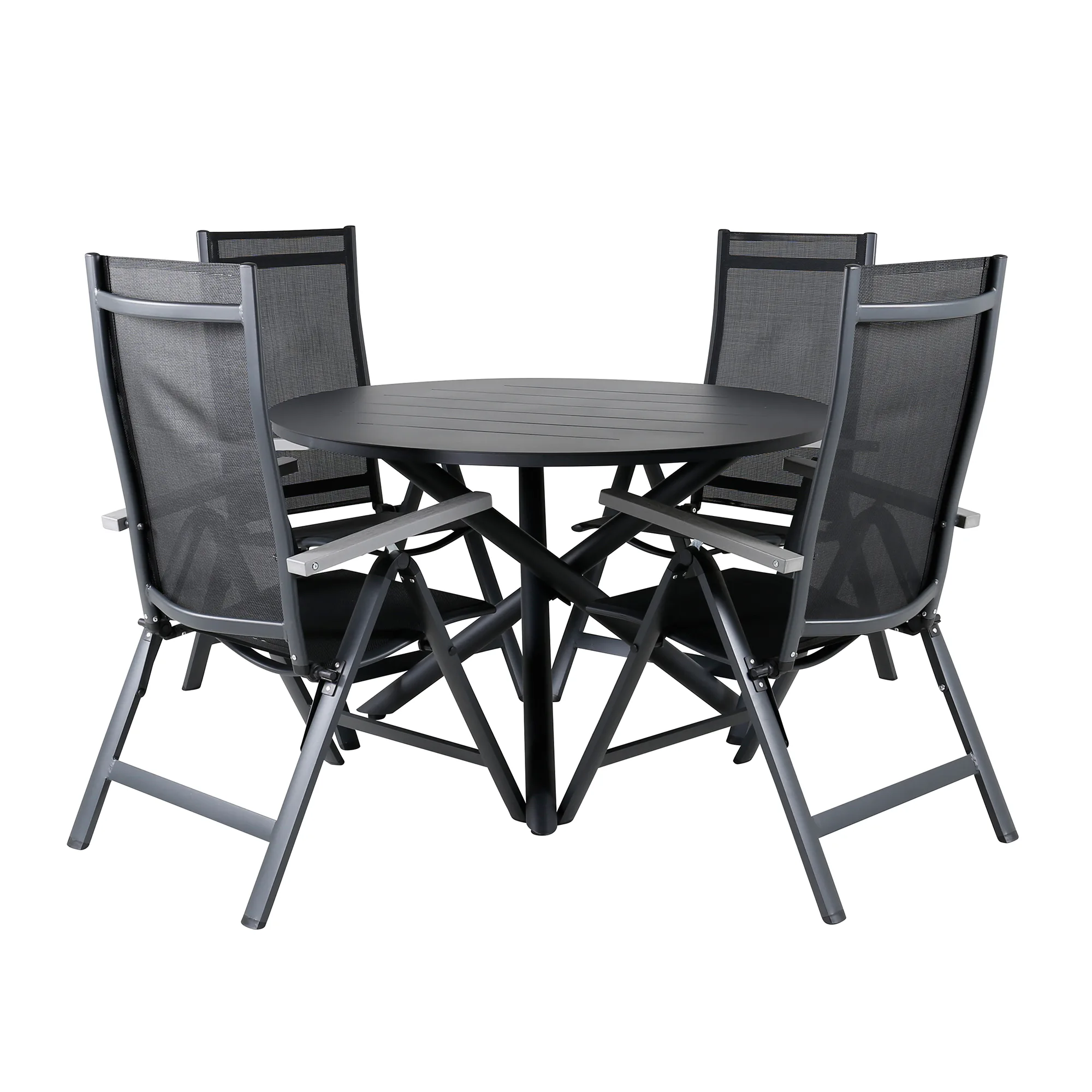 Matgrupp Venture Home Ande med 4 Laby Matstolar