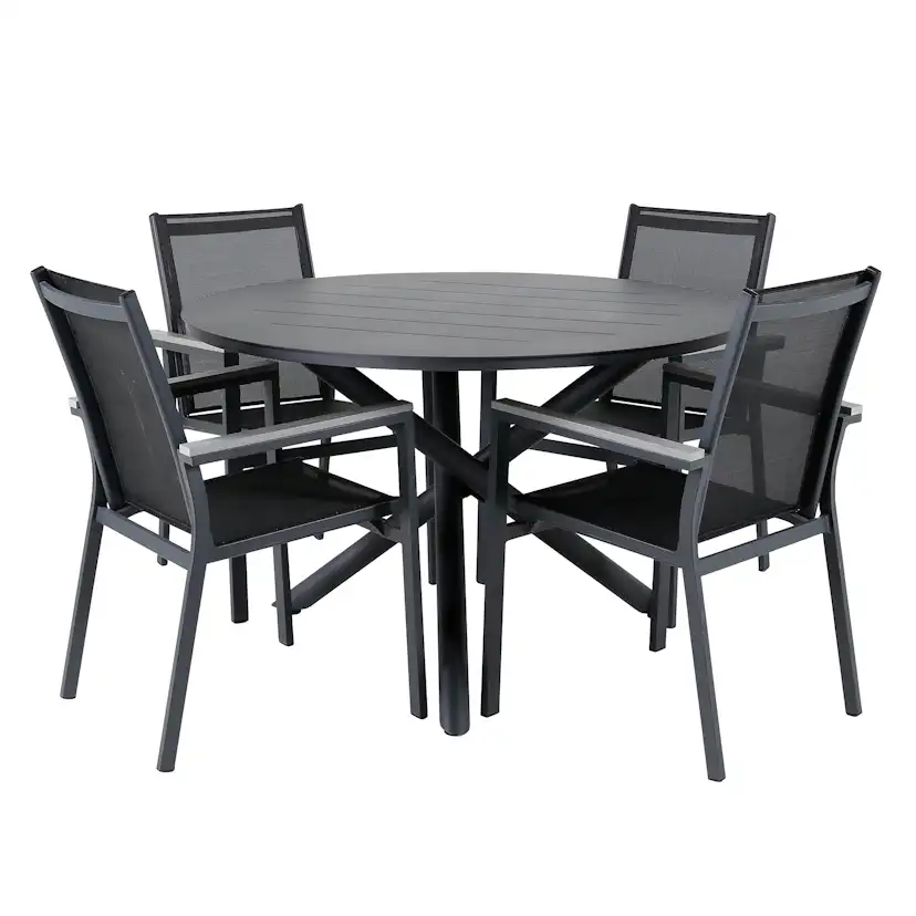 Matgrupp Venture Home Ande med 4 Pussel Matstolar