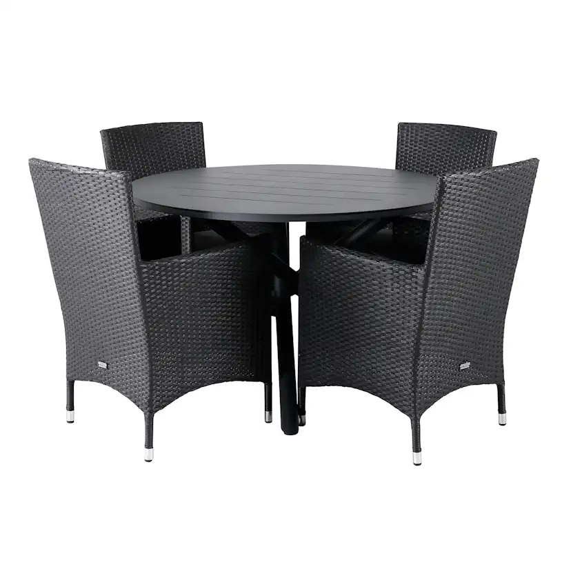 Matgrupp Venture Home Ande med 4 Moli Matstolar