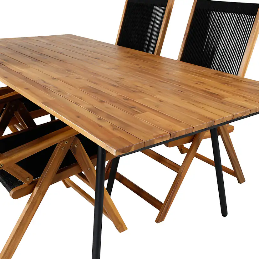 Matgrupp Venture Home Chane med 4 Jimbo Vikbara Matstolar