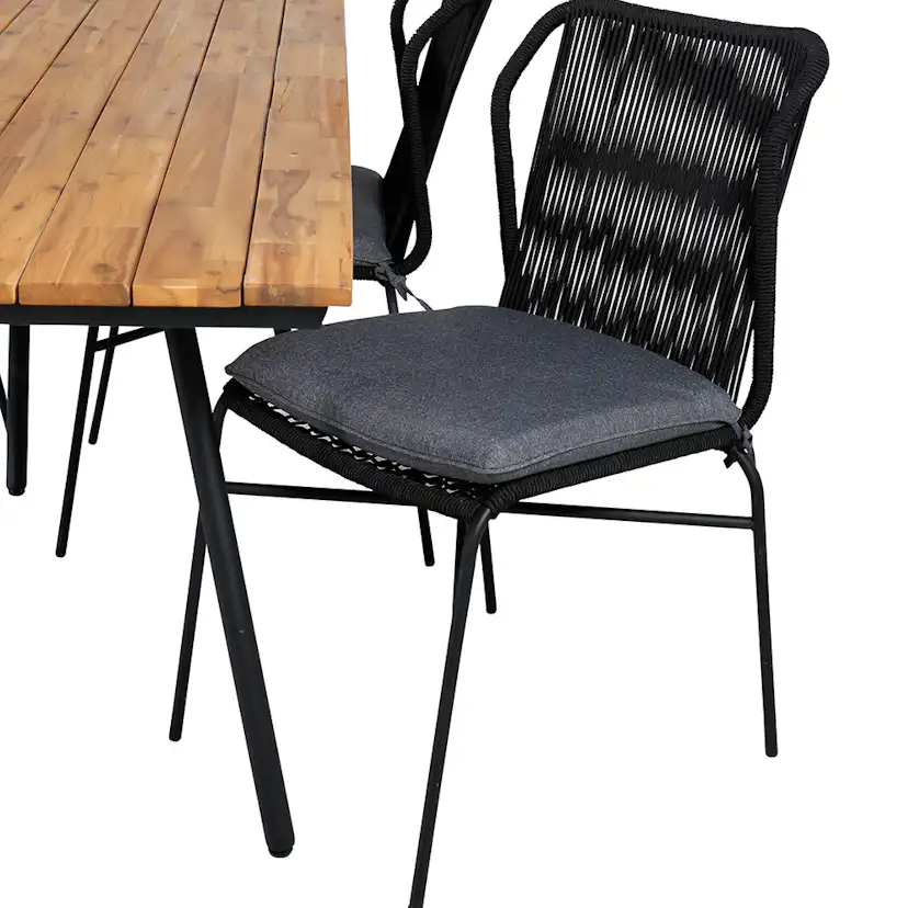 Matgrupp Venture Home Chane med 4 Julle Stapelbara Matstolar