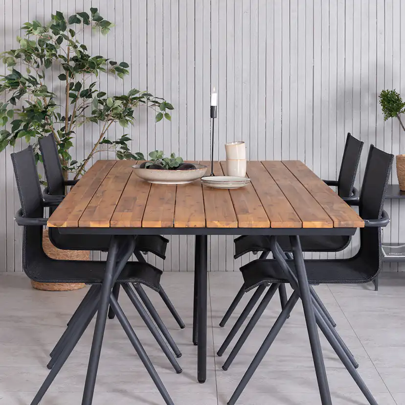 Matgrupp Venture Home Chane med 4 Anve Matstolar